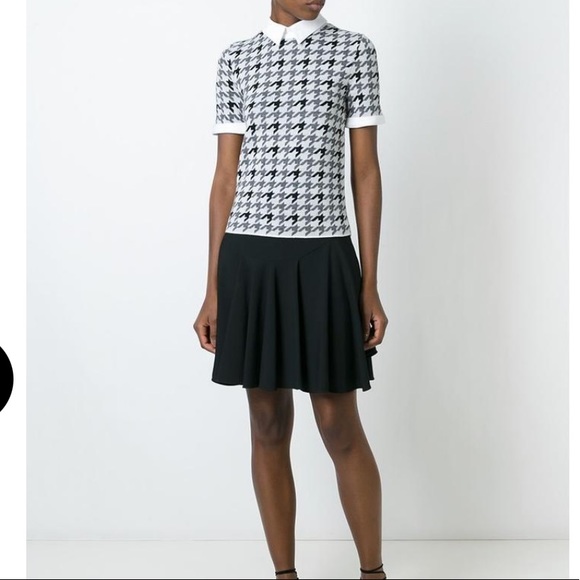 Alice + Olivia Tops - Alice Olivia Tara Houndstooth Sweater Top Large